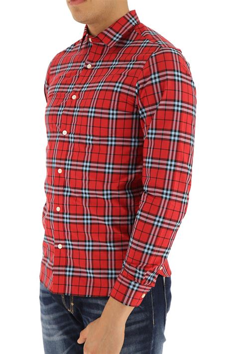 red plaid burberry shirt|Burberry dress shirt men's.